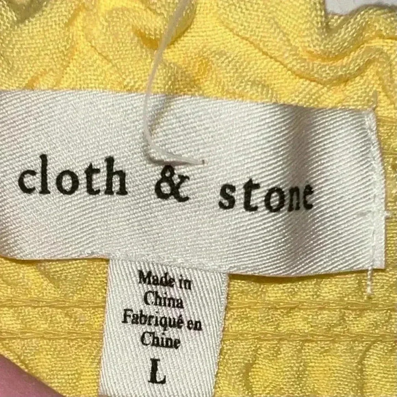 CLOTH & STONE smoked yellow top size L never worn - Picture 2 of 6
